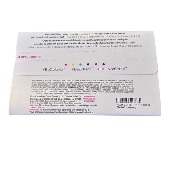 Color Street Palm Before the Storm. Nail Polish Strips . New in package. - Picture 3 of 3